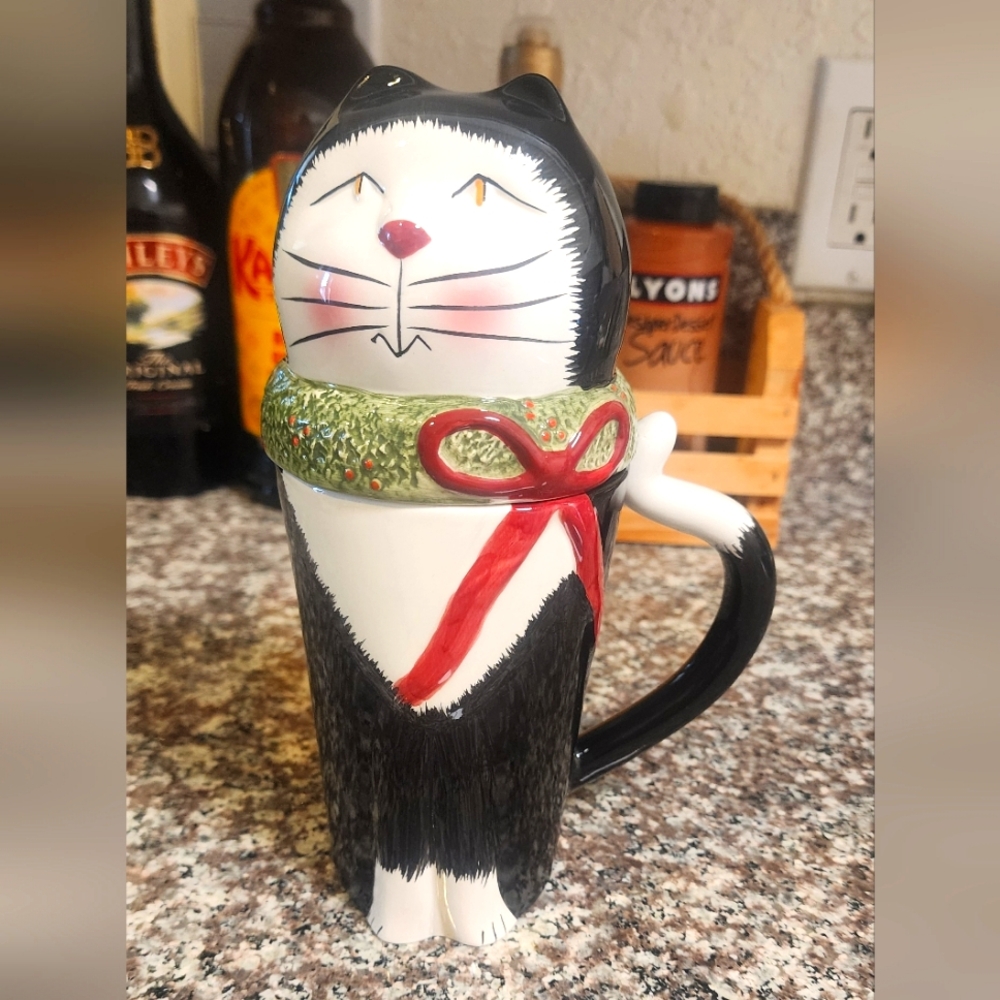 Cat Mug with Topper